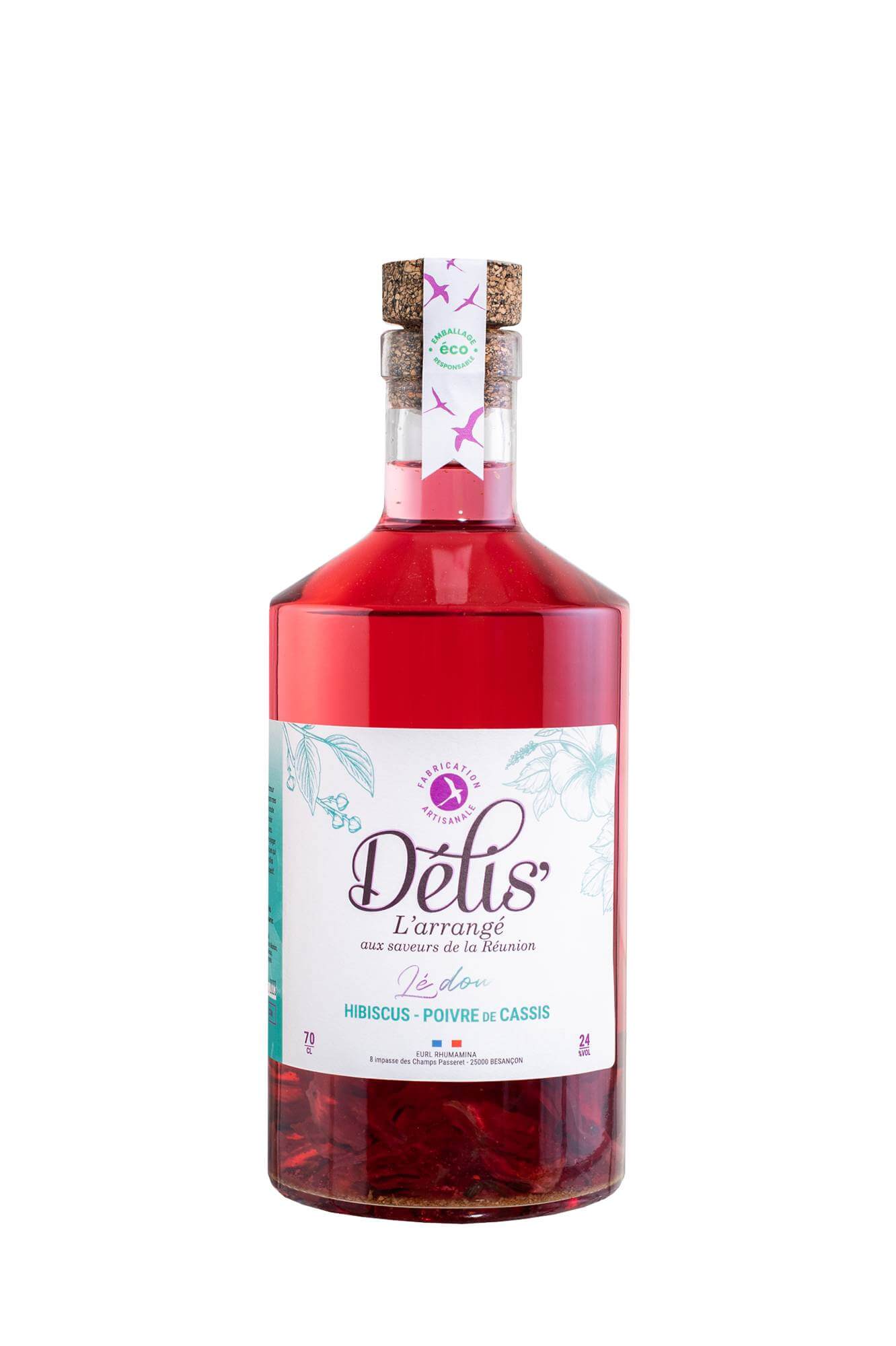 Hibiscus & Poivre de Cassis 24 ° – 20 cl / 70 cl