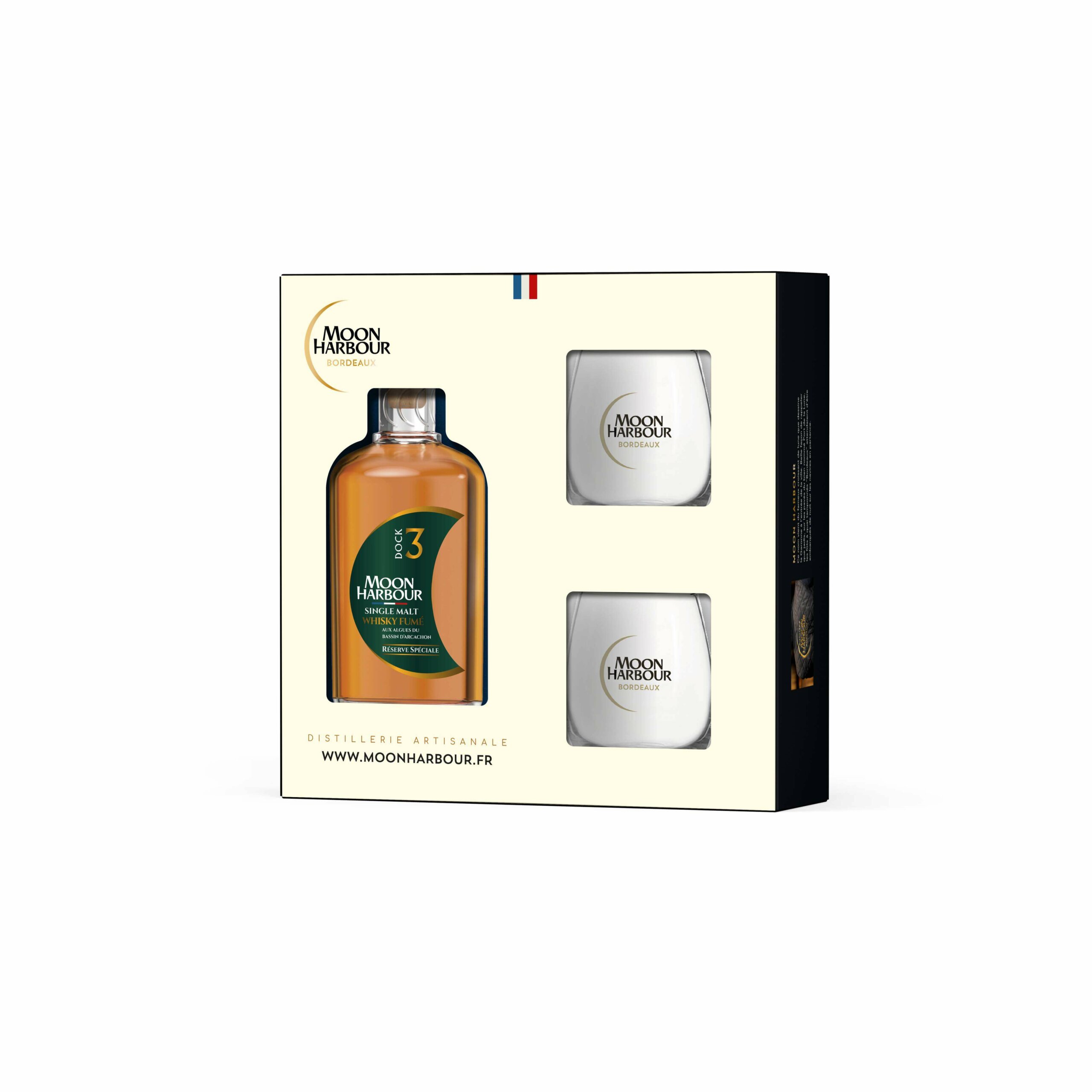Coffret Dock 3 + 2 verres