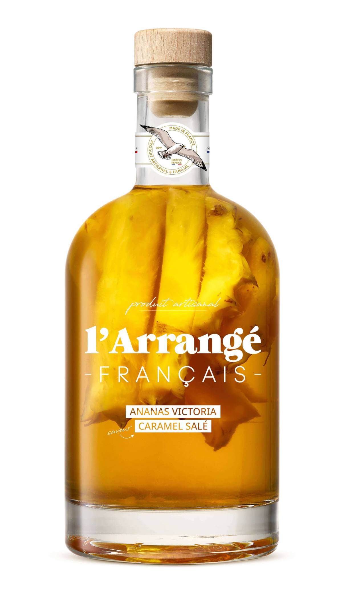 Rhum arrangé Ananas Victoria & Caramel Salé – 20 et 70 cl – 30%
