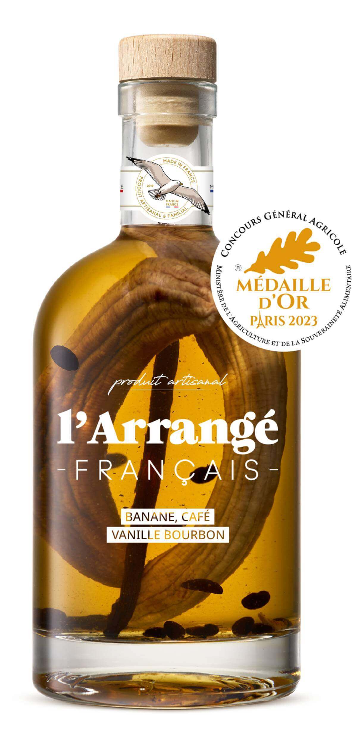 Rhum arrangé Banane & Café du Pérou & Vanille Bourbon – 70 cl – 30%