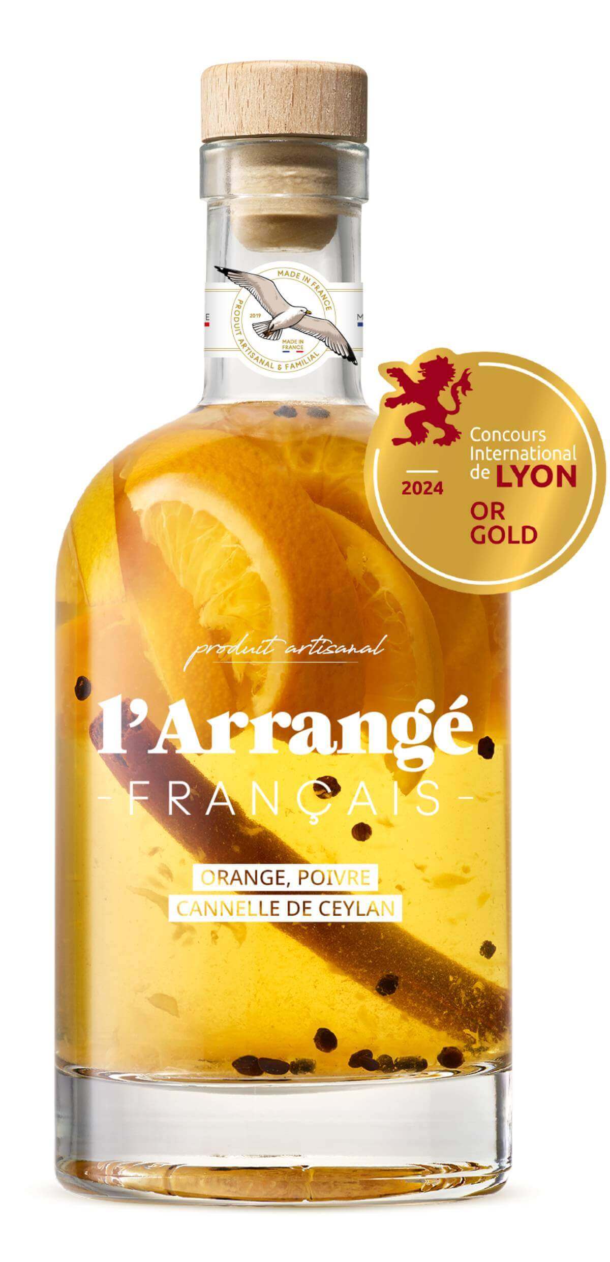 Rhum arrangé Orange & Poivre & Cannelle de Ceylan – 70 cl – 30%
