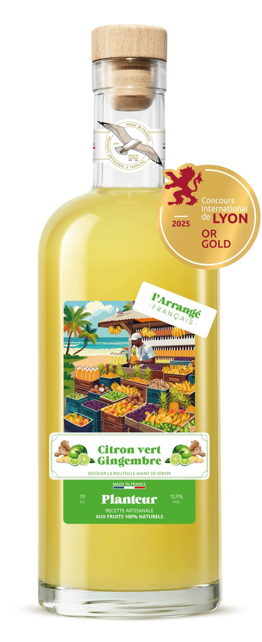 Planteur Citron Vert & Gingembre – 70 cl – 12,9%